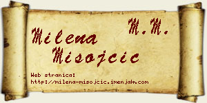 Milena Misojčić vizit kartica